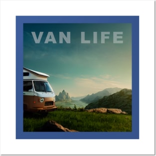 Van Life Camper RV Outdoors in Nature Posters and Art